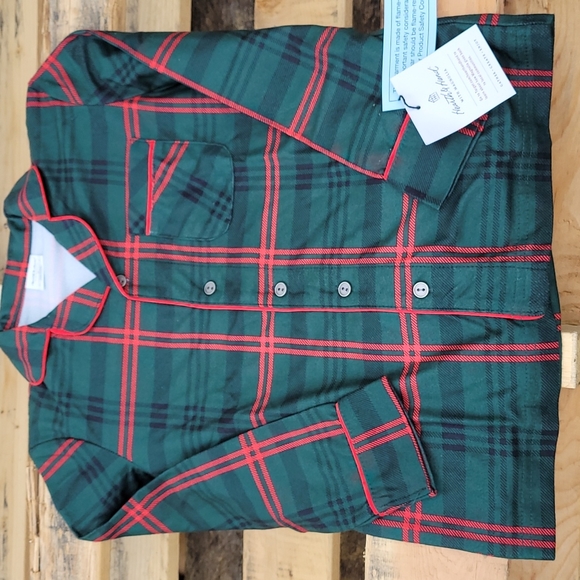 New! Hearth & Hand Kids' Tartan Plaid 2pc Pajama Set - Christmas / Holiday - Picture 4 of 7